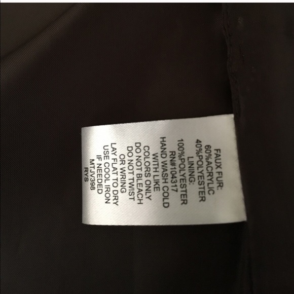 Dark gray faux fur vest - Picture 5 of 5